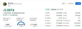 中本聪币预售价格(btcs上主网后值多少钱)